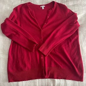 1X XL Croft & Barrow Red Cardigan